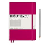 Leuchtturm1917 Medium Size Hardcover A5 Notebook - Squared Pages - Berry