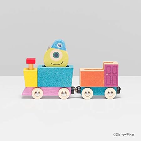 Amazon Co Jp Disney Kidea Train マイク ピクサー ディズニー キディア つみき 木製玩具 知育玩具 子ども 男の子 女の子 プレゼント電車 列車 トレイン レール モンスターズインク Tykd 本