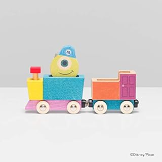 Disney KIDEA TRAIN マイク ピクサー ディズニー キディア つみき 木製玩具 知育玩具 子ども 男の子 女の子 プレゼント電車 列車 トレイン レール モンスターズインク TYKD00505