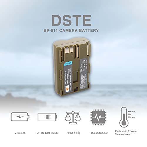 Cargador DC19U y 2 Baterías BP-511 para Cámara Canon 5