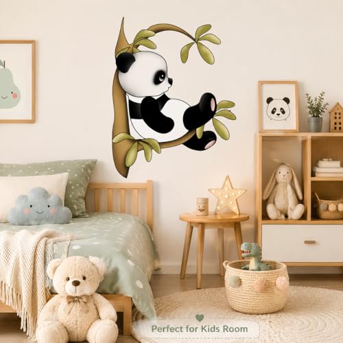 Vinilo Decorativo Panda en Árbol 26 x 24 Pulgadas miniatura 2