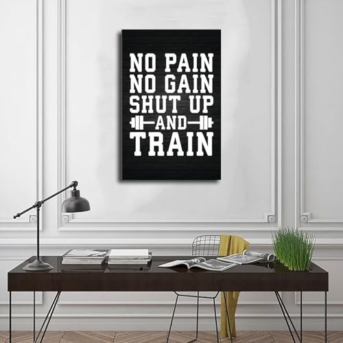 Affiche de motivation pour vaincre la procrastination lors des entraînements à domicile