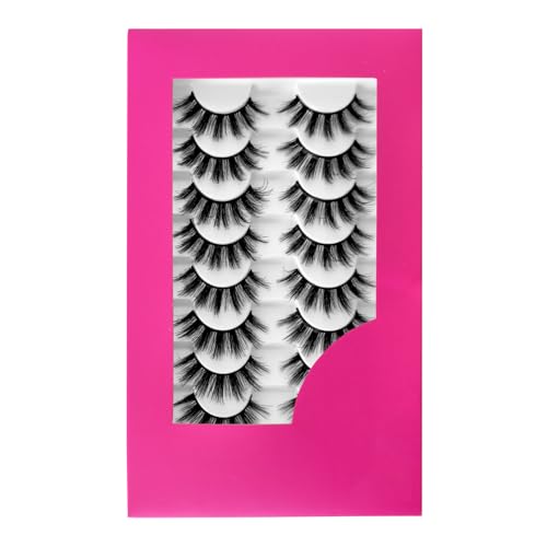 8Pair 3D False Eyelashes Fluffy Natural Look PACK Volume Fluffy N...