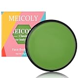 MEICOLY Light Green Face Body Paint,Christmas Stocking Stuffers,Green Face Paint for Halloween Witch Makeup Elphaba Costume,Hunting Hulk Camo Face Paint for Adults Kids,St Patricks Day Accessories