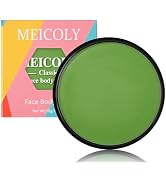 MEICOLY Light Green Face Body Paint,Washable St Patricks Day Face Paint Accessories,Green Makeup ...