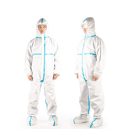 Cool Change Disposable Protective Suit Coverall Isolation Clothing Chemical Hazmat Suit with Hooded
