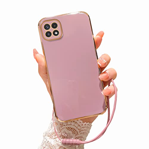 For Boost Mobile Celero 5G Phone Case(Not For Plus), Samsung A22 5G Case For Women Electroplating Luxury Aesthetic Trendy Pretty Full Camera Soft Tpu Protection Shockproof Cover For A22 5G(Violet) #TOP15