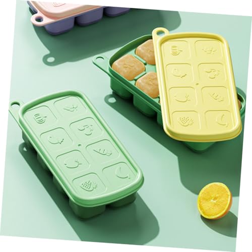 Bandejas para cubitos de hielo con tapa, 3 piezas miniatura 6