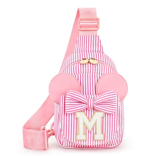 Mibasies Girls Sling Bag, 4 Year Old Birthday Gift, Letter M