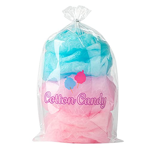 Restaurantware Bag Tek 12 x 18 Inch Bags For Cotton Candy 100 Greaseproof Cotton Candy Bags - Hot & Cold Friendly Freezable Clear PE Plastic Cotton Candy Favor Bags For Favors Or Goodie Bags by Restaurantware - Used condition - US$16.92