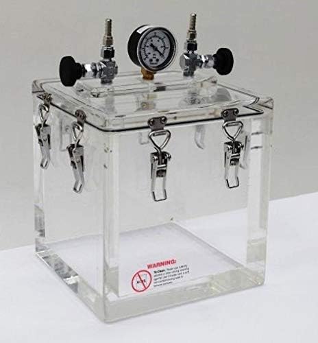 Terra Universal 5235-02B Vacuum Chamber, 9.5" Height, 9" Wide, 9" Length, Acrylic