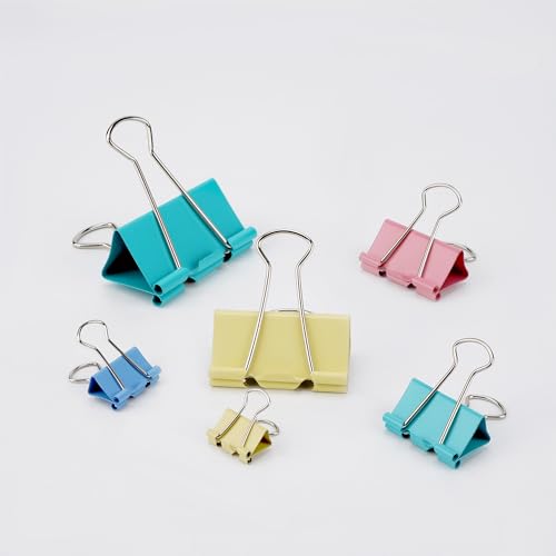 Clipes de fichário e clipes de papel, grampos de papel de metal, clipes de fichário coloridos, taman