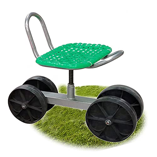 Almohadilla giratoria ajustable de 360° para arrodillarse y taburete rodante, asiento de trabajo para desmalezar, jardinería, cuidado del césped y tareas al aire libre - Regalo perfecto de jardinería