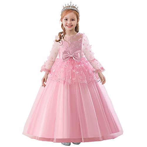 Vestido de baile infantil con falda hinchada antirozaduras para fiestas