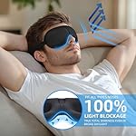 YIVIEW Sleep Mask for Back and Side Sleeper Pack of 3, 100% Light Blocking 3D Eye Masks for Sleeping, Lightweight & Breathable Eye Cover for Women Men, Zero Pressure Night Blindfold - Image 2