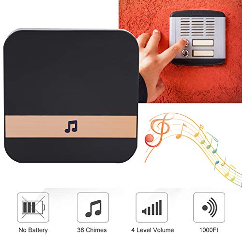 Fechaduras de Hardware para Janelas de Portas de Melhoria Residencial, Campainha para Decoração Domé