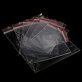 √Material: PE-Kunststoff bluederst OKwife 8 Größen Clear Grip Self Press Seal Wiederverschließbare Zip Lock Plastiktüten 100PCS