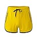 Produktbild JAYYOU Gym Shorts Herren Fitnesshose Dreipunkthose Sport Laufshorts Schnelltrocknende Hose mit Taschen, gelb, XXL