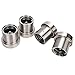Multizenic 4pcs 2.441in Stainless Steel Trailer Bearings with Protective Buddy Bras, Easy Installation, Water Dirt, Automatic Grease Check, for 6 Hubs