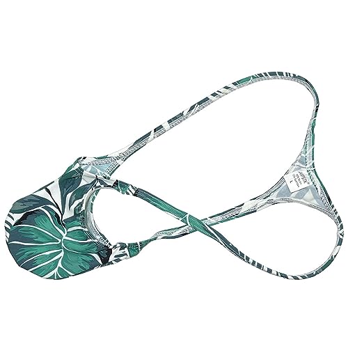 OROCOJUCO Men's Micro G-String Thong Tiny Contoured Pouch Underwear Male Posing Tangas Grape Smugglers Swim T-back