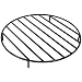 Sunnydaze Round Steel Outdoor Fire Pit Wood Grate, 24 Inch Diameter