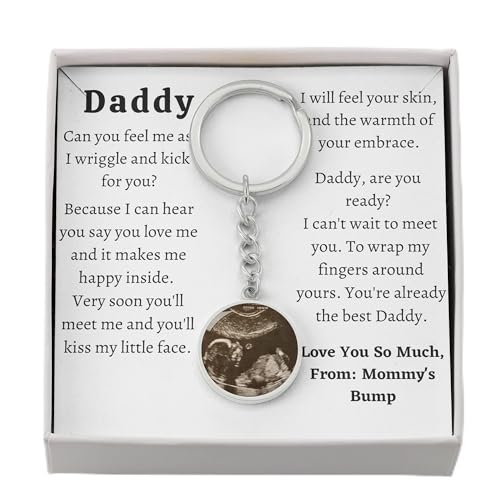 Personalized Gift for Daddy To Be, Expecting Dad Gifts Idea, Custom Sonogram Baby Photo...
