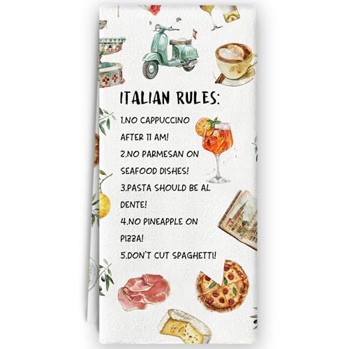 Bnzolyoia Italy Gifts Kitchen Towels - Italian Kitchen Home