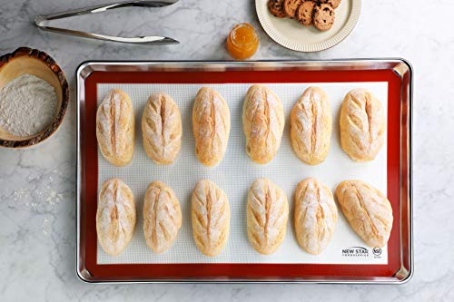 image for New Star Foodservice 36596 Commercial Grade Silicone Baking Mat Non-St