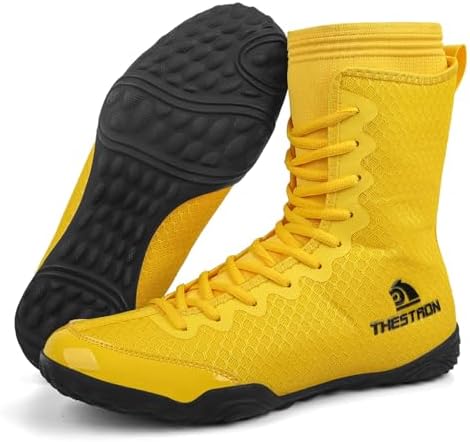 NGARY Botas De Boxeo Hombre, Zapatos De Lucha Unisex Mujeres Suel...