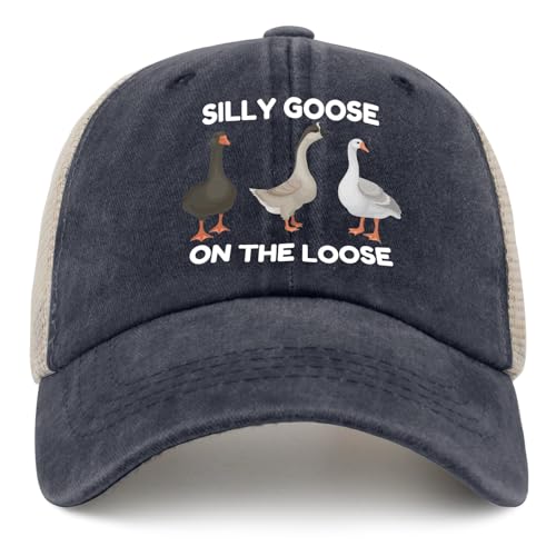 Image of Funny Silly Goose Hat Silly Goosee On The Loose Hat for Women Dad Hats Funny Hats