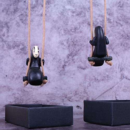 Faceless Male Car Pendant, No Face Man Swing Car Hanging Ornament For Car Interior Ornaments, Cute Anime Car Accessories For Car Rearview Mirror Decoration, Auto Crafts Doll For Office Home. #TOP6