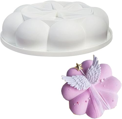 Miniatura 10 de Molde de silicona para pastel de mousse francés de una sola flor 3D de 6 pulgadas, molde de silicona para tartas, crisantemo, girasol, dona, barra