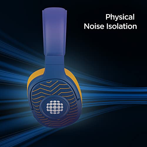 Image of Boat Rockerz 550 Sunburn Edition with 50MM Drivers, 20 Hours Playback, Physical Noise Isolation and Soft Padded Earcups(Jazzy Blue)