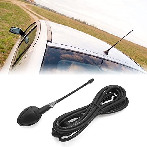 sourcingmap Car Auto Roof Mount PVC Flexible Electronic AM FM Radio Antenna, Black, 28 x 12 x 9 cm - Image 2