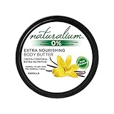 crema corporal de vainilla y coco Delicioso aroma de Vainilla NATURALIUM Crema Corporal Vainilla Crema Hidratante Extra Nutritiva, sin Parabenos, sin Colorantes, 200 ml, Blanco
