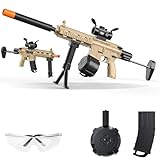 Dulsaera Automatic Blaster Blaster, Electric Blaster with Goggles, Shooting Games, 18+, Yellow