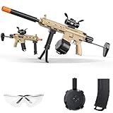 Blaster Sniper Toy Gun Automatic, Electric High Speed Splatter Ball Toy Rifle and Goggles, Shooting Games