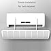 Air Deflector for Window Ac Unit, Vent Deflectors, Strong Load-bearing Capacity, Freely Adjust Wind Direction, for All Seasons(30cm/12in)
