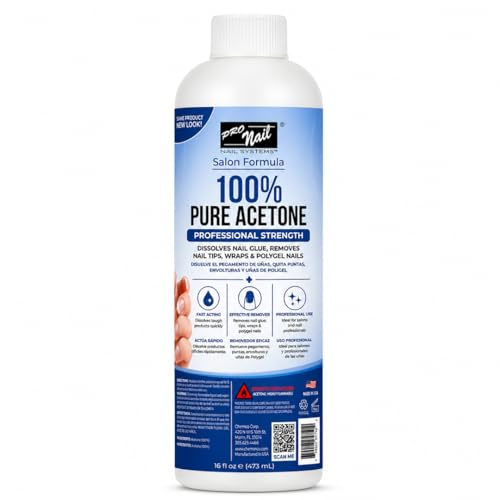 PRONAIL 100% Pure Acetone 16 oz