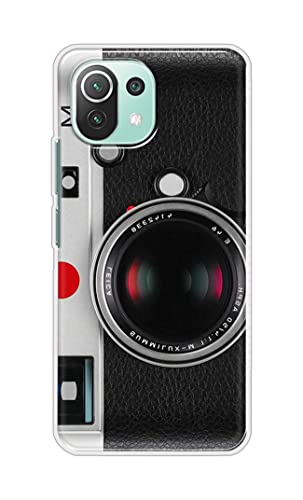 Image of Printed Hard Back Cover Case for Mi 11 Lite | Mi 11 Lite NE 5G Back Cover (Vintage Camera) -1302