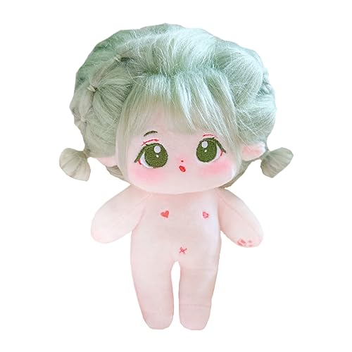 niannyyhouse Muñeca de peluche de 20 cm, cuerpo de peluche humanoide desnudo, sin atributo, 8 pulgadas, ropa normal, regalos de vestir (22 con esqueleto)
