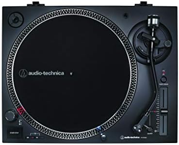 Audio-Technica AT-LP120XUSB Manual Direct-Drive Turntable (Analogue & USB) & Acc-Sees Pro Vinyl Velvet Brush Record Cleaner  Includes Stylus Pick Up Brush - Anti-Static
