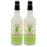 Top Hat Keto Sugar Free Lime Margarita Mix - Naturally Sweetened with Monk Fruit - Craft Mixer for Skinny Margarita Cocktail Drinks - 2 pack 32oz Bottles