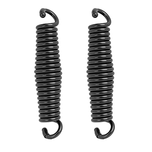 PMIIO Porch Swing Springs Hammock Chair Spring Hold up to 1600lbs Heavy-Duty Chr-ome Springs for Hanging Chairs Ceiling Mount Porch Swings Punching Bag - 2 PCS Black by PMIIO - Used condition - US$20.30