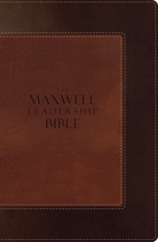 The Maxwell Leadership Bible: New International Version, Rich Auburn & Dark Roast Leathersoft