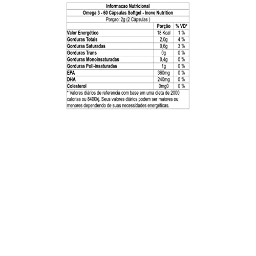Inove Nutrition Omega 3 1.000Mg - 60 Cápsulas