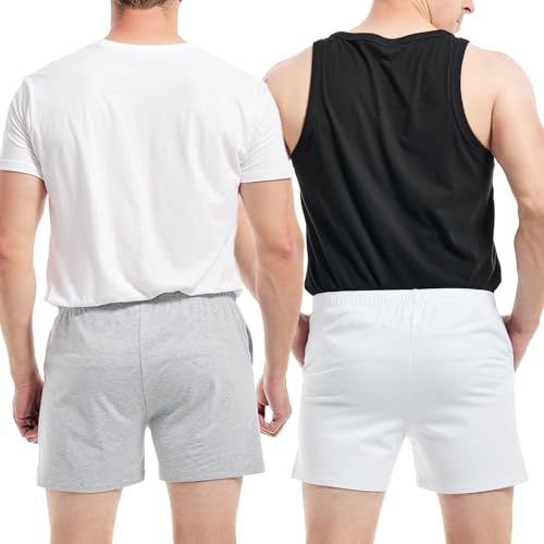 Image of AIMPACT Men's 4 inch Inseam Sleep & Lounge Pajama Shorts with Pockets