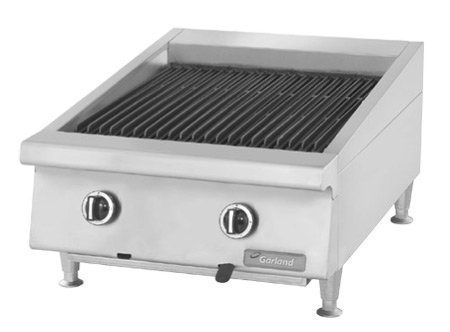 Garland GTBG48-AB48 Heavy Duty 48" Gas Countertop Charbroiler with Ceramic Briquette