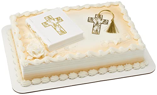 Religious Bible and Cross Cake Topper by DecoPac - Used condition - US$9.14