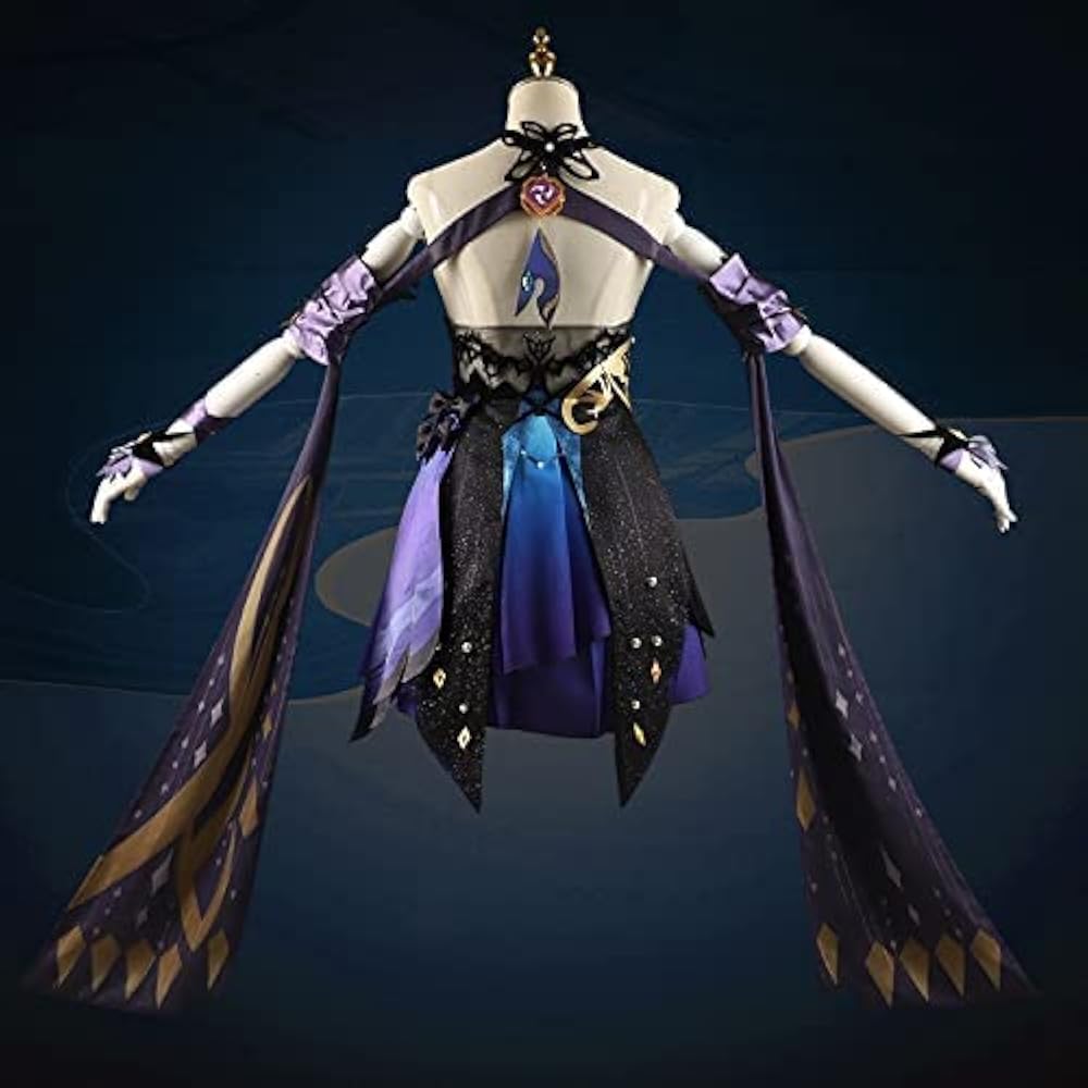 Amazon.co.jp: [XIN YUE] 刻晴 コスプレ衣装 霓裾の舞 原神 ウィッグ